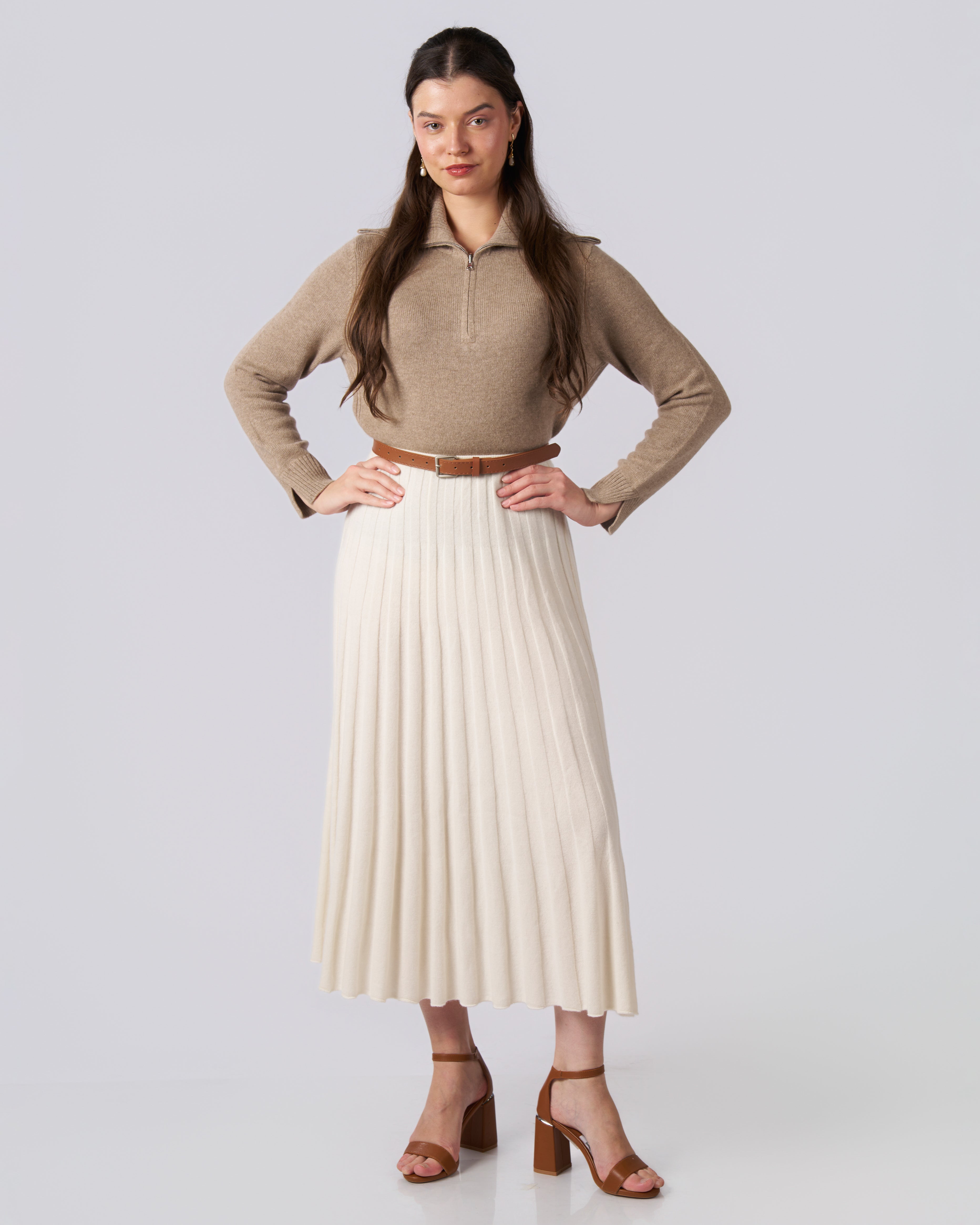 كنزة روش الكشميرية المحبوكة