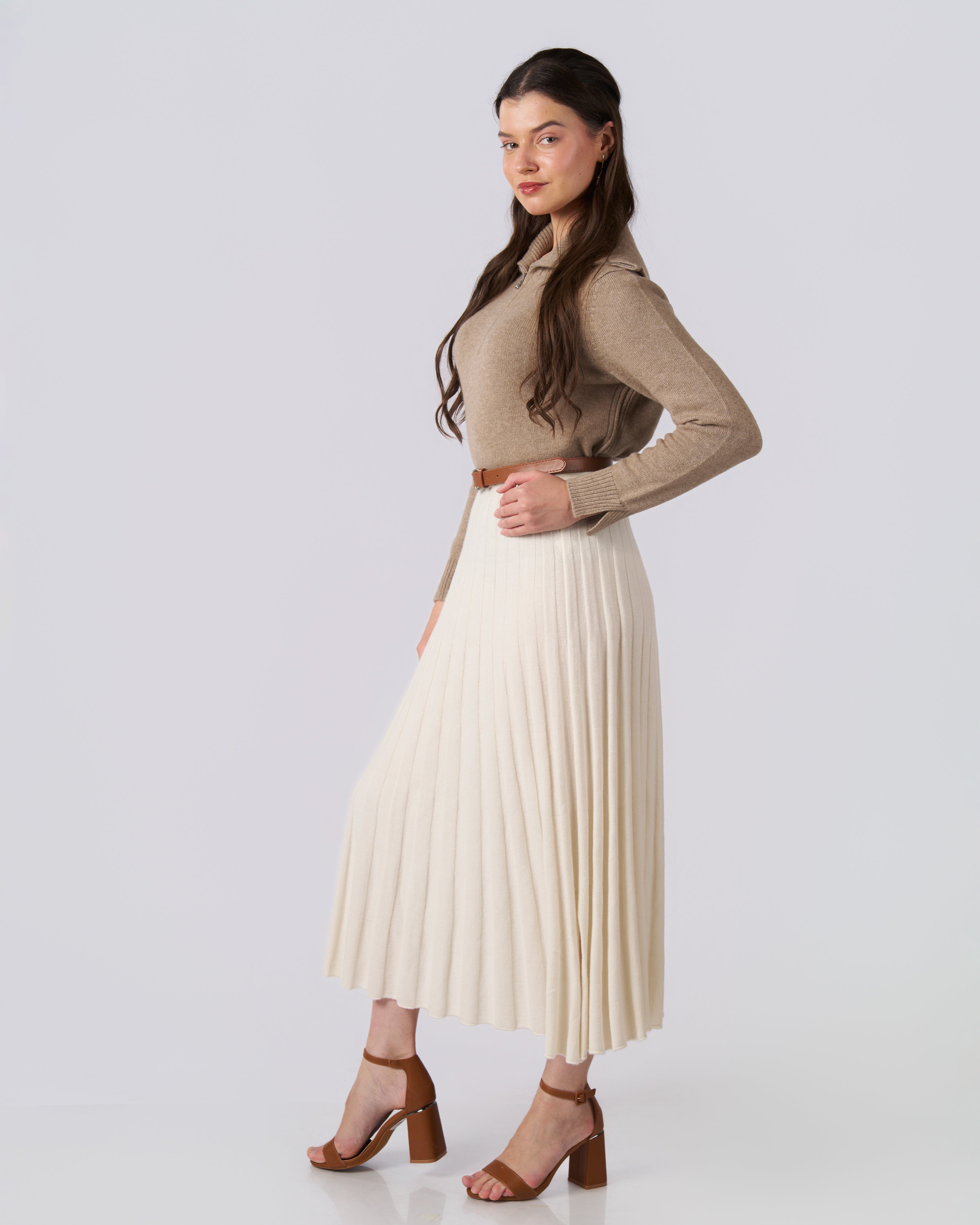 كنزة روش الكشميرية المحبوكة