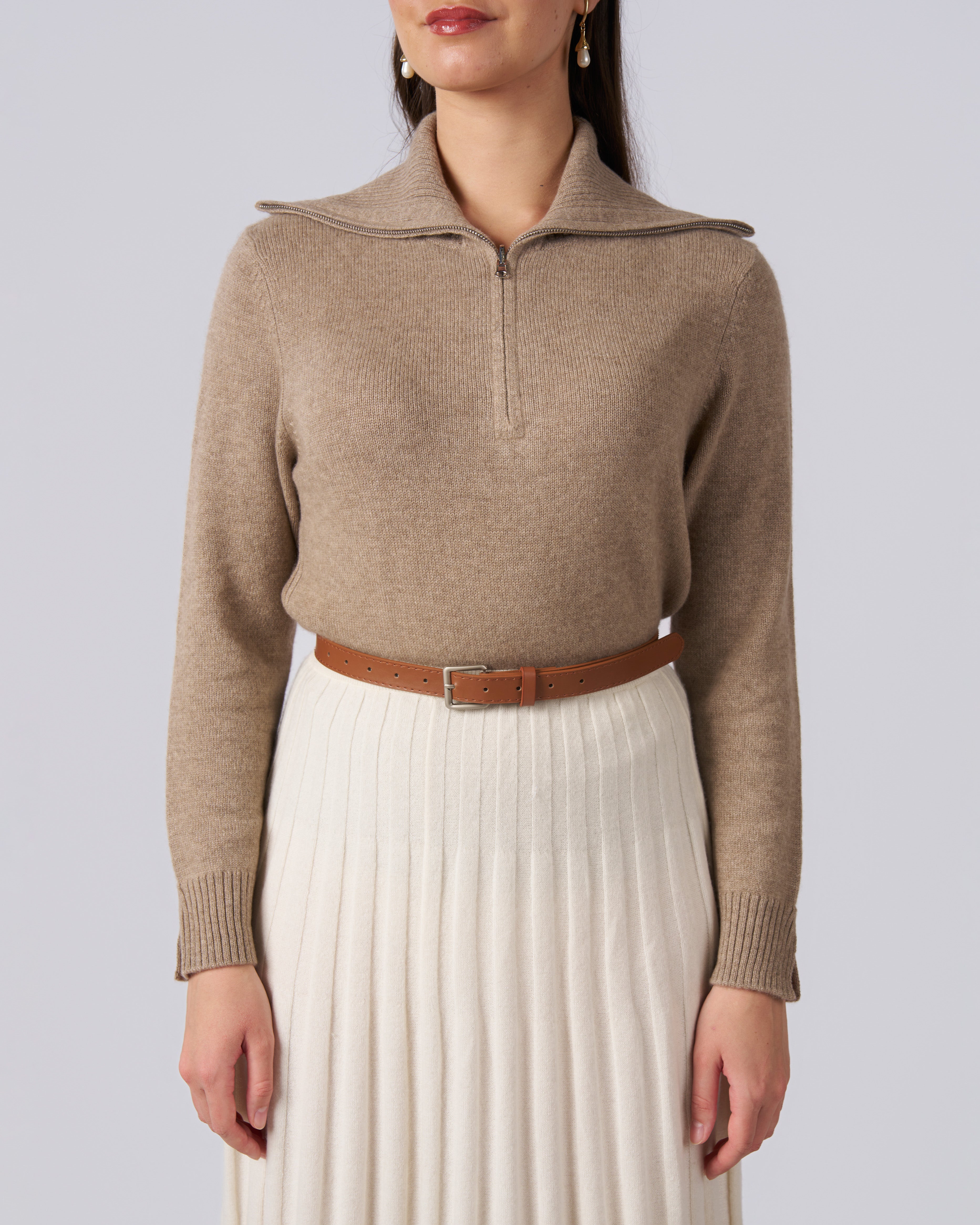 كنزة روش الكشميرية المحبوكة